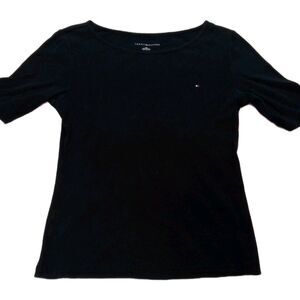 Women's Vintage style  Tommy Hilfiger Black Shirt Size Large